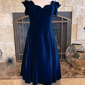 Beautiful Green Velvet Dress